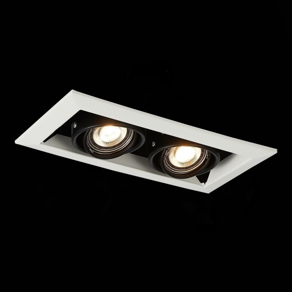 ST250.548.02 Св-к встр. Черный GU10 2*50W L245xW126xH70 220V Без ламп Встраиваемые светильники ST250.548.02 Св-к встр. Черный GU10 2*50W L245xW126xH70 220V Без ламп Встраиваемые светильники