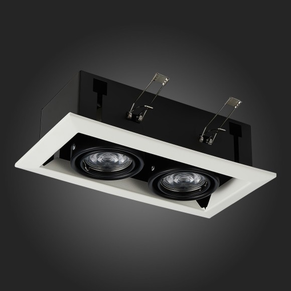 ST250.548.02 Св-к встр. Черный GU10 2*50W L245xW126xH70 220V Без ламп Встраиваемые светильники ST250.548.02 Св-к встр. Черный GU10 2*50W L245xW126xH70 220V Без ламп Встраиваемые светильники