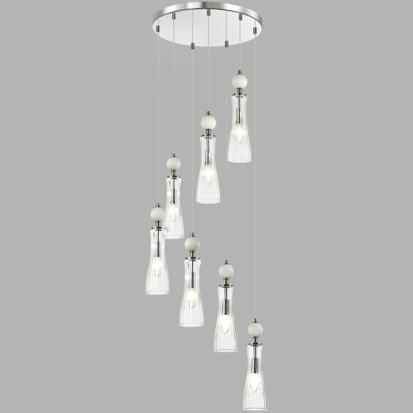 8268/7A Люстра каскадная Е14 280W 220V Lumion EMILY