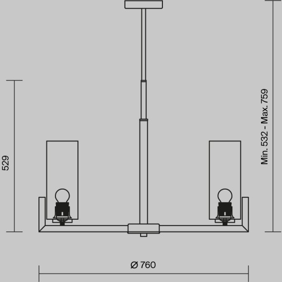 Подвесной светильник Maytoni MOD089PL-08BS