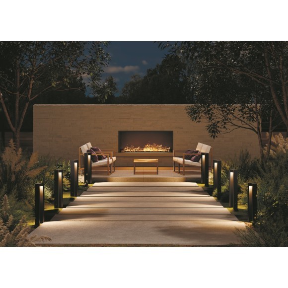 Уличный ландшафтный графитовый светодиодный светильник LED 12W RA80 550лм 3000К Maytoni Outdoor Frama O469FL-L12GF3K