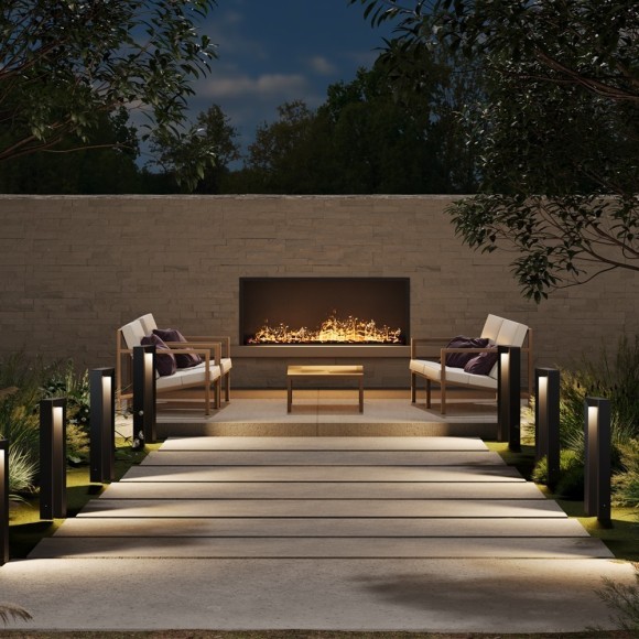 Уличный ландшафтный графитовый светодиодный светильник LED 12W RA80 550лм 3000К Maytoni Outdoor Frama O469FL-L12GF3K