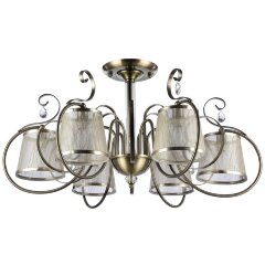 Люстра потолочная Freya FR2020-PL-06-BZ Simone под лампы 6xE14 40W Люстра потолочная Freya FR2020-PL-06-BZ Simone под лампы 6xE14 40W