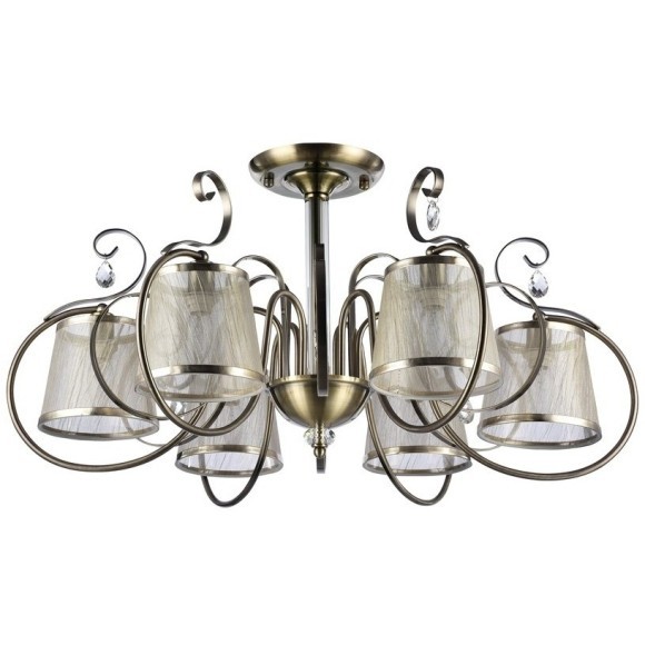 Люстра потолочная Freya FR2020-PL-06-BZ Simone под лампы 6xE14 40W Люстра потолочная Freya FR2020-PL-06-BZ Simone под лампы 6xE14 40W