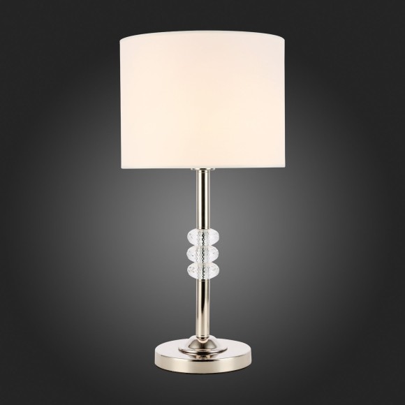 SL1751.104.01 Прикроватная лампа ST-Luce Никель/Белый E27 1*60W ENITA