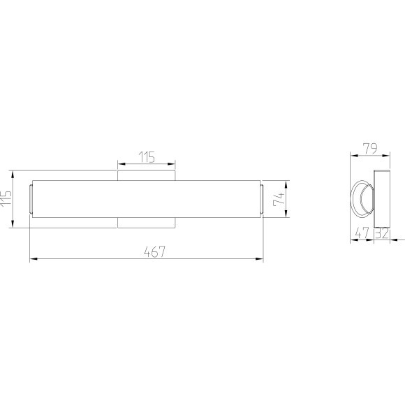 Подсветка для зеркал и картин Maytoni MIR073WL-L14CH4K GeloLED 14W Подсветка для зеркал и картин Maytoni MIR073WL-L14CH4K GeloLED 14W