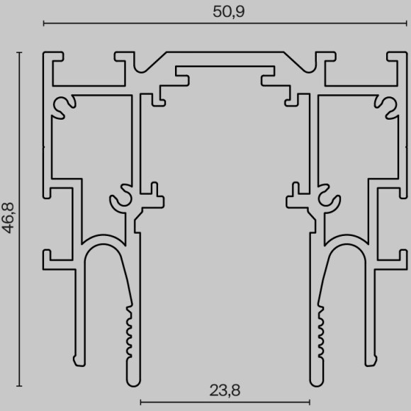 Шинопровод для монтажа в натяжной потолок Exility ClipLine, 2м TRX034-SCCL-422B Шинопровод для монтажа в натяжной потолок Exility ClipLine, 2м TRX034-SCCL-422B