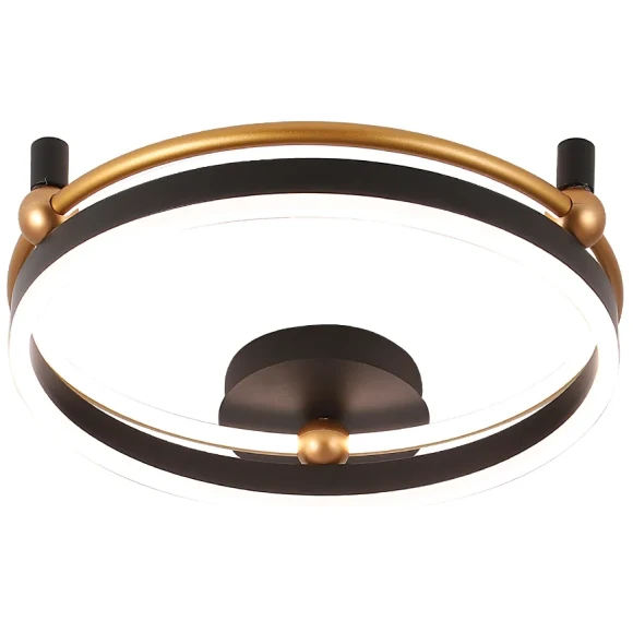 Светильник потолочный Crystal Lux FERNANDO PL48W LED BLACK/GOLD