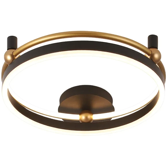 Светильник потолочный Crystal Lux FERNANDO PL48W LED BLACK/GOLD