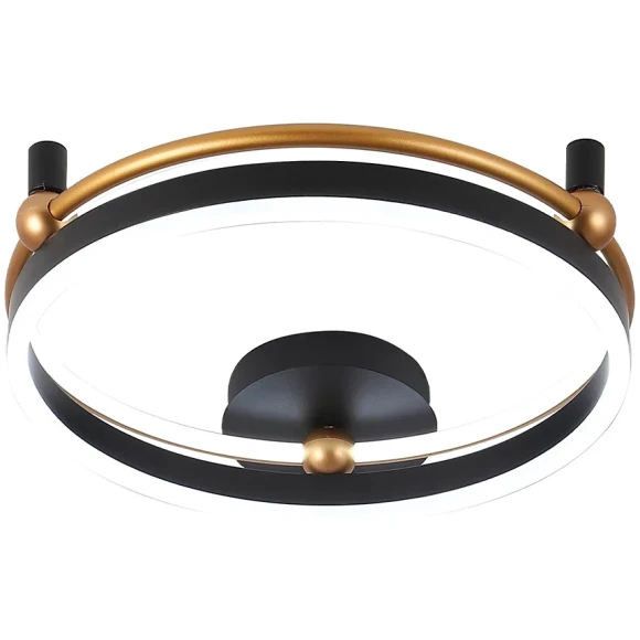 Светильник потолочный Crystal Lux FERNANDO PL48W LED BLACK/GOLD