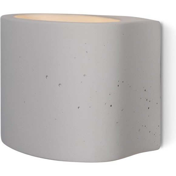 Настенный светильник (бра) графитового цвета с плафоном из цемента с лампой G9 Freya Terra FR5582WL-01GF