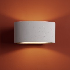 Настенный светильник (бра) графитового цвета с плафоном из цемента с лампой G9 Freya Terra FR5582WL-01GF Настенный светильник (бра) графитового цвета с плафоном из цемента с лампой G9 Freya Terra FR5582WL-01GF