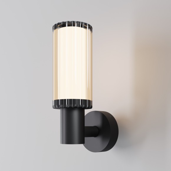 O502WL-01B Уличный настенный светильник в виде фонаря под лампу E27 макс. 23Вт, IP65 Maytoni Rib O502WL-01B Уличный настенный светильник в виде фонаря под лампу E27 макс. 23Вт, IP65 Maytoni Rib