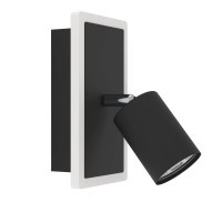 901634 RIMBOCCHI 1 Светодиодное бра настенное, 7Вт, 850Лм, 3000К, сталь черный, пластик серебряный, стекло сатин