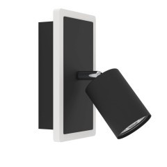 901634 RIMBOCCHI 1 Светодиодное бра настенное, 7Вт, 850Лм, 3000К, сталь черный, пластик серебряный, стекло сатин 901634 RIMBOCCHI 1 Светодиодное бра настенное, 7Вт, 850Лм, 3000К, сталь черный, пластик серебряный, стекло сатин