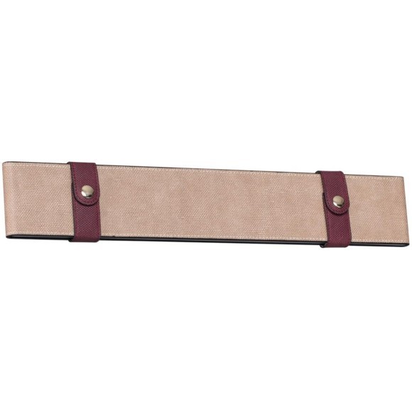 6630/25WL HIGHTECH ODL24 металл/эко-кожа/ткань/акрил черный/бордовый/бежевый  Настенный светильник IP20 LED 25W 3000K 220V VINCENT