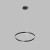 DK6272-BK Светильник подвесной ввиде черного кольца с переключателем цветовой температуры Denkirs RAYDIA 40 Вт 3000–4000К