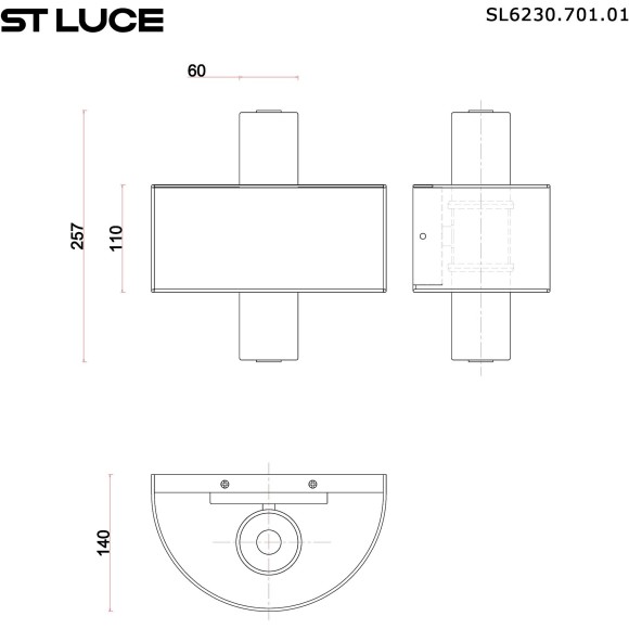 SL6230.701.01 Светильник настенный ST-Luce Зеленый/Белый LED 1*5W 3000K NOBLE