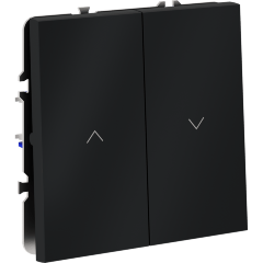 Выключатель встраиваемый VOLTUM S70 для жалюзи 10А, (графит)
