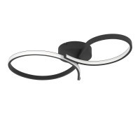 901266 EGLO SERPINS Светодиодный потолочный светильник 21Вт 2500Лм 3000К теплый белый черный алюминий сталь пластик