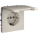 Розетка встраиваемая VOLTUM S70 с заземлением, защитными шторками и крышкой 16А, (кашемир)
