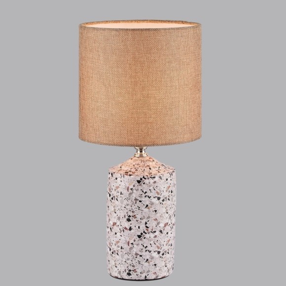 8141/1T MODERNI LN25 бежевый/коричневый, керамика/текстиль Настольная лампа Е27 1*60W 220V TERAZIO