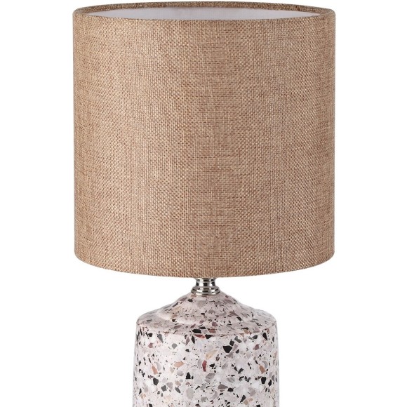 8141/1T MODERNI LN25 бежевый/коричневый, керамика/текстиль Настольная лампа Е27 1*60W 220V TERAZIO