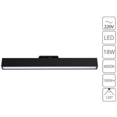 Однофазный двужильный светодиодный трековый светильник Arte Lamp A4576PL-1BK LINEETTA 4000К 1000Лм CRI90+ 120° 18Вт Однофазный двужильный светодиодный трековый светильник Arte Lamp A4576PL-1BK LINEETTA 4000К 1000Лм CRI90+ 120° 18Вт