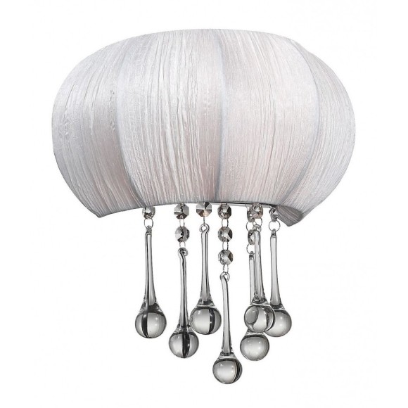 SL350.051.02 Бра ST-Luce Хром/Белый, Прозрачный E14 2*40W PREFERITA