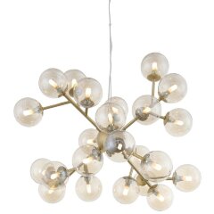 SL438.203.24 Люстра подвесная ST-Luce Золотистый/Коньячный G9 24*5W PALLЕRE SL438.203.24 Люстра подвесная ST-Luce Золотистый/Коньячный G9 24*5W PALLЕRE