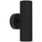 902038 Уличн светодиод свет-к настенный TOMELLOSO, 2X28W(GU10), IP44, алюминий, черн, стекло, прозрачн