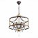 SL789.423.08 Люстра подвесная ST-Luce Темный кофе, Золото/Темный кофе, Золото, Прозрачный E14 8*60W GRASSО