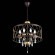 SL789.423.08 Люстра подвесная ST-Luce Темный кофе, Золото/Темный кофе, Золото, Прозрачный E14 8*60W GRASSО