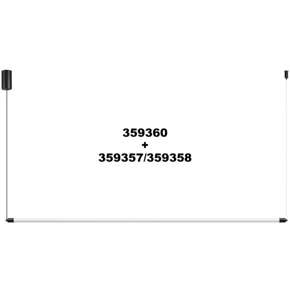 Модульный светодиодный линейный светильник 20W 3000K 1540Лм Novotech VITZ 359357 Модульный светодиодный линейный светильник 20W 3000K 1540Лм Novotech VITZ 359357