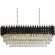 Хрустальная подвесная люстра Lumina Deco Funneli LDP 6003-800-PR BK+F.GD