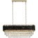 Хрустальная подвесная люстра Lumina Deco Funneli LDP 6003-800-PR BK+F.GD