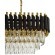 Хрустальная подвесная люстра Lumina Deco Funneli LDP 6003-800-PR BK+F.GD