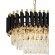 Хрустальная подвесная люстра Lumina Deco Funneli LDP 6003-800-PR BK+F.GD