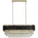Хрустальная подвесная люстра Lumina Deco Funneli LDP 6003-800-PR BK+F.GD