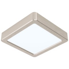 99239 Светодиодный накладной светильник FUEVA 5, 10,5W (LED), 160х160, H28, 1200lm, 3000K, сталь, нике 99239 Светодиодный накладной светильник FUEVA 5, 10,5W (LED), 160х160, H28, 1200lm, 3000K, сталь, нике