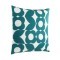 420246 Подушка декоративная TSUNAN, L450, B450, наволочка: 100% полиэстер, белый, сине-зелёный  наполнитель: 100% полиэстер