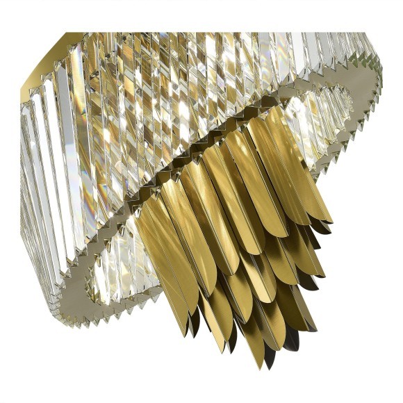 SL1635.302.09 Люстра потолочная ST-Luce Латунь/Прозрачный E14 9*40W NARI SL1635.302.09 Люстра потолочная ST-Luce Латунь/Прозрачный E14 9*40W NARI