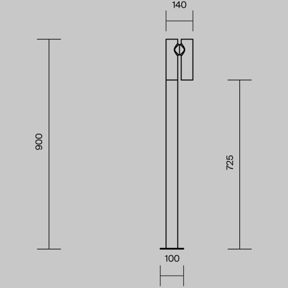 Ландшафтный светильник Maytoni Torq O494FL-L10B3K