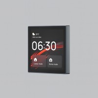 DK7405-BK Сенсорная беспроводная панель управления умным домом (SMART светильниками) поддержка Wi-Fi / Zigbee 3.0 / Bluetooth, Tuya / Smart Life / Алиса), алюминий + закалённое стекло