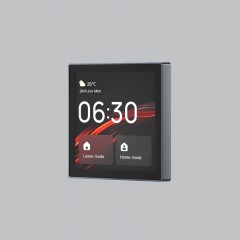 DK7405-BK Сенсорная беспроводная панель управления умным домом (SMART светильниками) поддержка Wi-Fi / Zigbee 3.0 / Bluetooth, Tuya / Smart Life / Алиса), алюминий + закалённое стекло