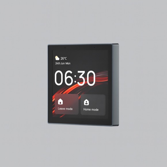 DK7405-BK Сенсорная беспроводная панель управления умным домом (SMART светильниками) поддержка Wi-Fi / Zigbee 3.0 / Bluetooth, Tuya / Smart Life / Алиса), алюминий + закалённое стекло