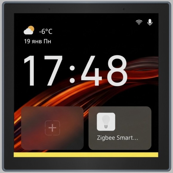 DK7405-BK Сенсорная беспроводная панель управления умным домом (SMART светильниками) поддержка Wi-Fi / Zigbee 3.0 / Bluetooth, Tuya / Smart Life / Алиса), алюминий + закалённое стекло DK7405-BK Сенсорная беспроводная панель управления умным домом (SMART светильниками) поддержка Wi-Fi / Zigbee 3.0 / Bluetooth, Tuya / Smart Life / Алиса), алюминий + закалённое стекло