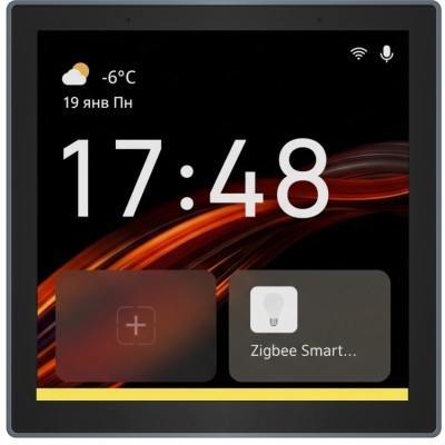 DK7405-BK Сенсорная беспроводная панель управления умным домом (SMART светильниками) поддержка Wi-Fi / Zigbee 3.0 / Bluetooth, Tuya / Smart Life / Алиса), алюминий + закалённое стекло