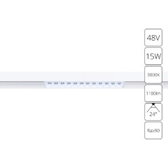 A4644PL-1WH Трековый магнитный светодиодный светильник Arte Lamp Linea 2.0 CRI90+ 3000К 1100Лм 24° 15Вт