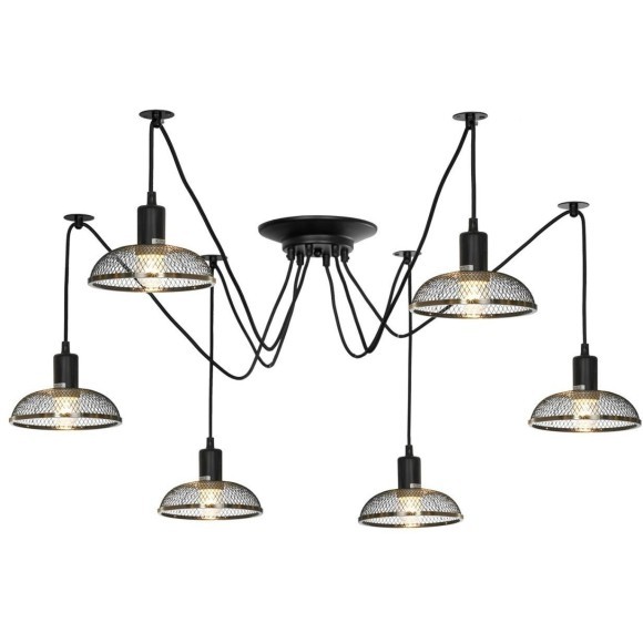 Люстра паук Lussole LSP-8440 SHIRLEY IP21 под лампы 6xE27 360W Люстра паук Lussole LSP-8440 SHIRLEY IP21 под лампы 6xE27 360W